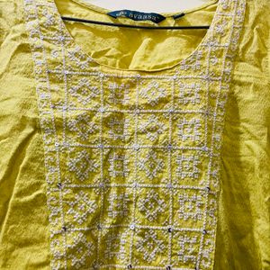 Lemon Color Kurti