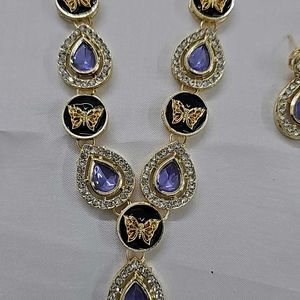 V Shape Kundan Necklace