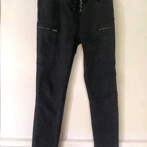 Cotton-on Charcoal Black Mid-rise Jeans