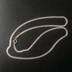 925 Silver Hallmark Flat Highway 🥨 Chain