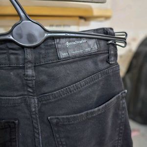 Black Straight Fit Denim