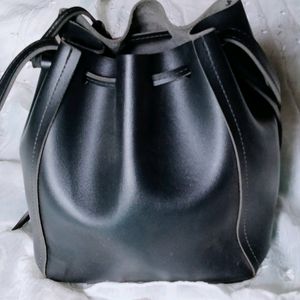 Leather Bucket Bag