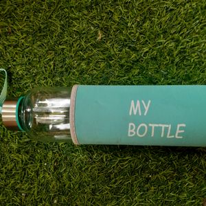 Glass Water Bottle With Cover