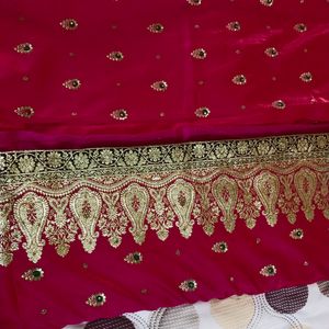 Heavy Banarasi Silk Saree With Blouse Piece