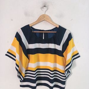 Striped Flared Sleeves Top