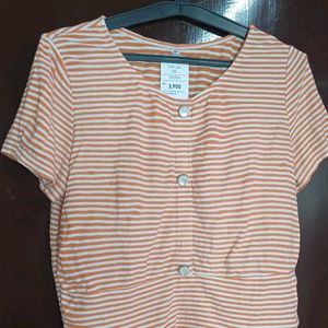 Comfortable Summer Cool Ribbed Pattern Top