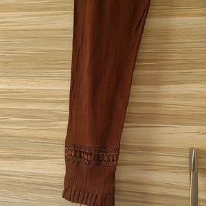 Brown Cotton Pant