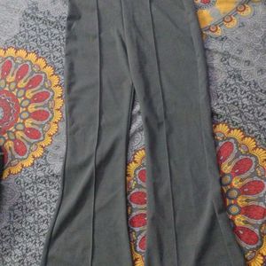 Bootcut Strechable Trouser, Grey Colour Pants