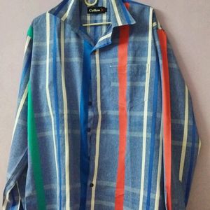 Blue Strips Shirt For Offer Price