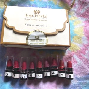 Just Herbs Sample Lipsticks 9 Shades