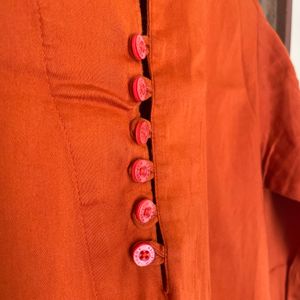 Orange Colour Kurta For Boy