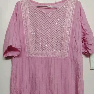 Pink Daily Wear Kurti