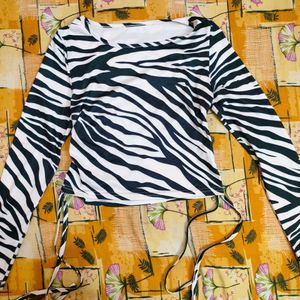 Urbanic Zebra Print Top