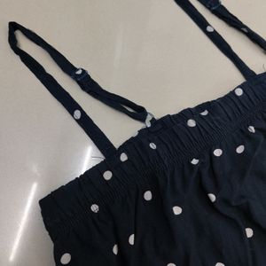 Polka Dot Short Jumpsuit For Women