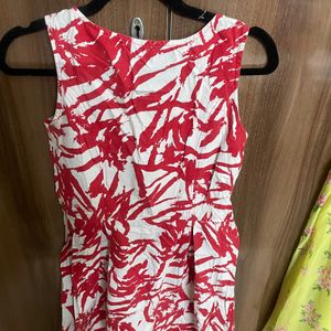 A Cute Red & White Short Dress From Latin Quarter