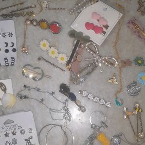 Korean Charms, Necklaces,Hair Accessories Lot