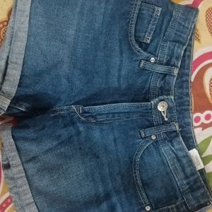 Blue Strechable Shorts