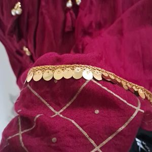 Maroon Anarkali 🤌