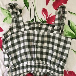 Checkered Crop Top