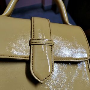 Yellow Leather Handbag