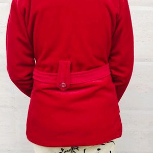 Bright Red Blazer Overcoat