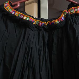 Black Colour Lehenga Skirt