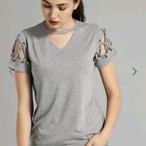 Roadster Women Grey Tshirt