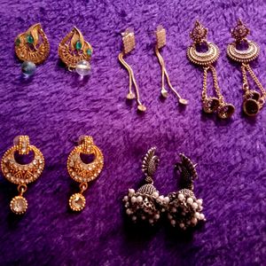 Pack Of 5 Earings