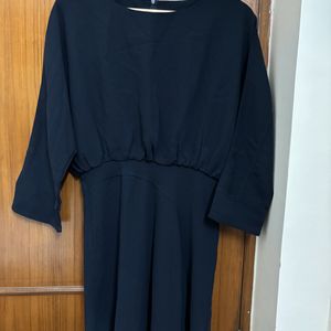 Korean Navy Blue Dress