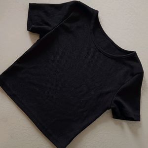 Black Fitted Top 30 Chest