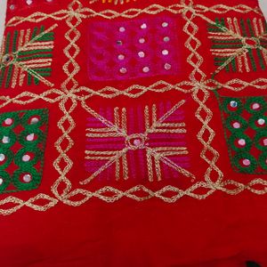 Phulkari With Mirror Work