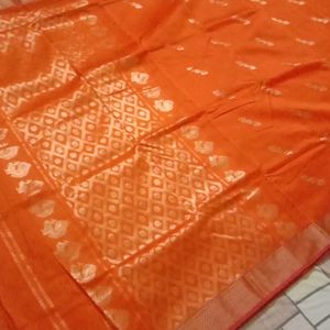 Orange Saree🧡🧡