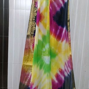 Multicolored Saree