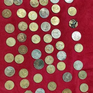 Total 60 old Indian coins