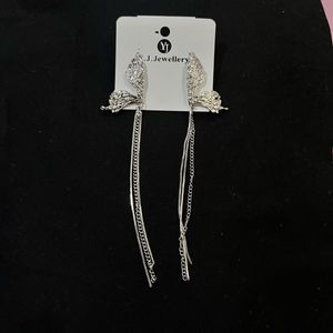 Silver Long Earrings