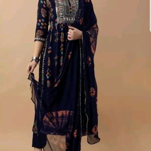 Nayra Cut Kurti Pant With Dupptta