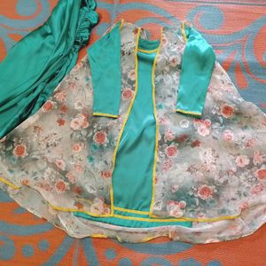 Dhoti Salwar Suit With Shrug