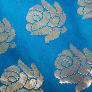 Blue Cotton Saree