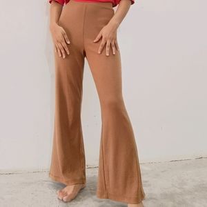 Brown Flared Pants