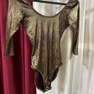 Shining Golden Bodysuit