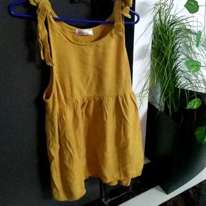 Mustard Mini Dress