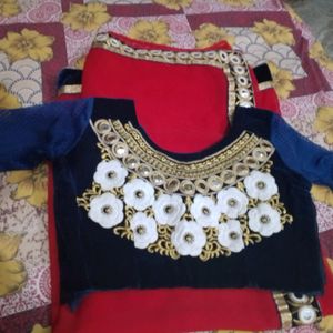 Rayer Used Saree With Blouse Side Chain