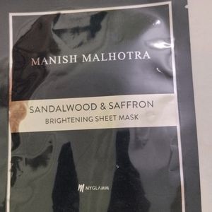 Manish Malhotra Sandalwood and Saffron Sheet mask