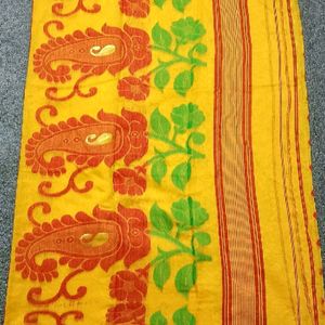 Soft Dhakai Jamdani Saree