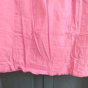 L Size_Petticoat 100% Pure Cotton_ Pink