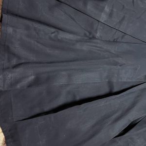 Women Navy Blue Pleaded Skirt