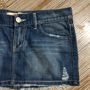 Vintage Denim Micro Skirt