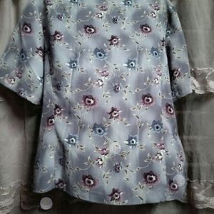 Cute Floral Print Shirt