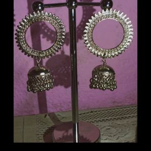 Silver Jhumka