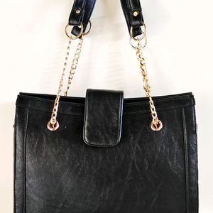 Black Office Tote Bag